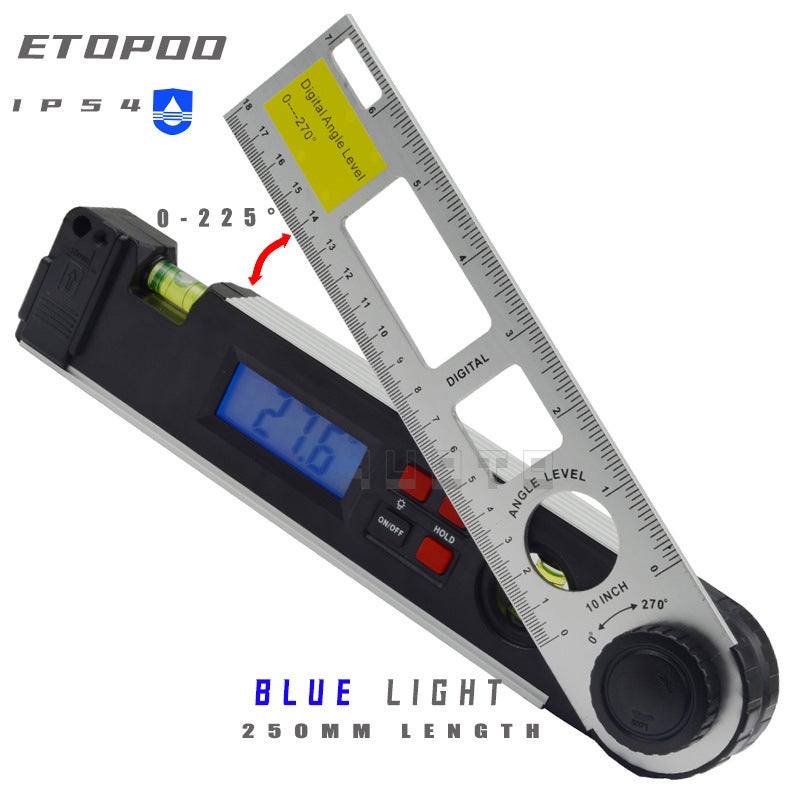 Digital Angle Ruler 225° Electronic Level Protractor 250mm level folding DC270 250mm level folding DC270
