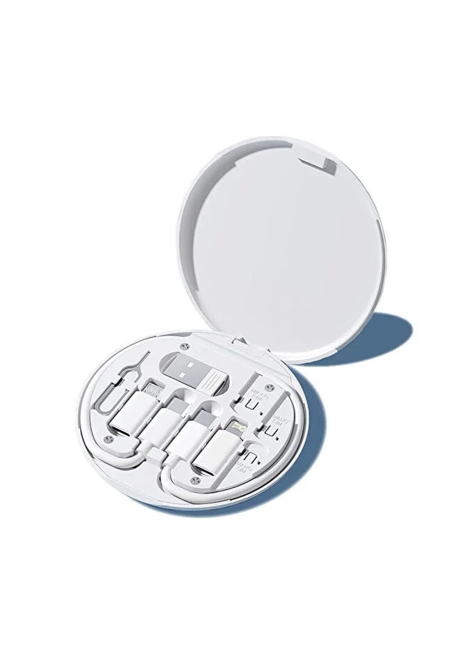 JOYFOCUS Multi-functional USB charging adapter kit, 5-in-1 USB-C conversion kit (USB-A and Type-C), data transfer, card storage, tray eject pin, phone stand - Image 2