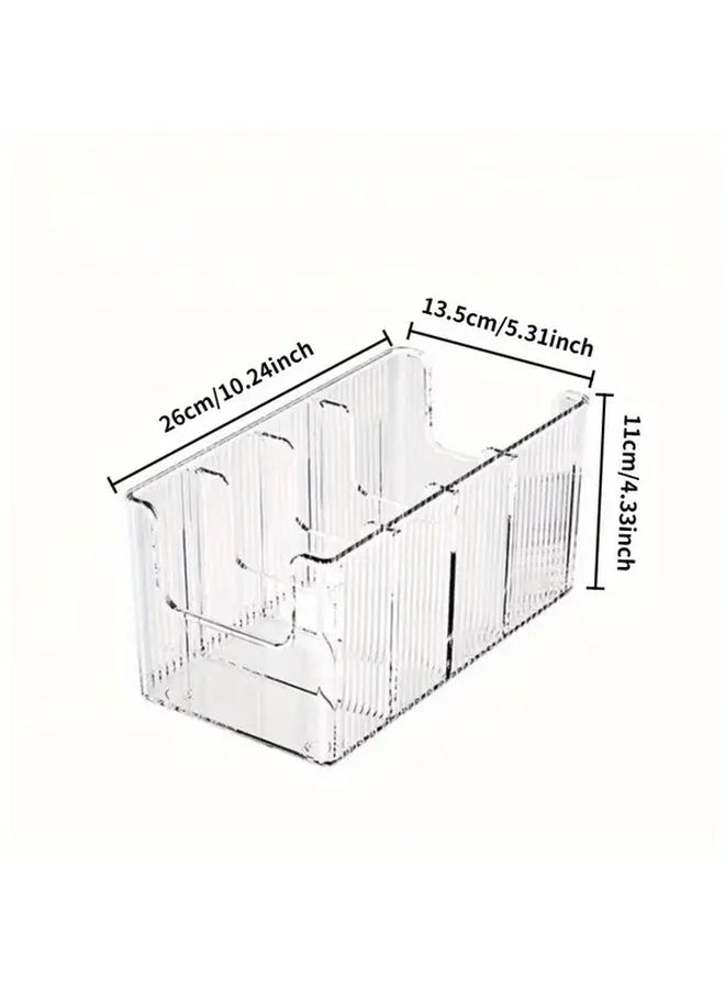 Transparent Adjustable Kitchen Spice Rack Organizer With U-Shaped Opening Durable Tiered Storage - Image 3