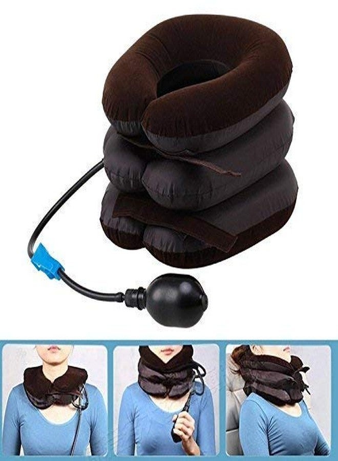 Acupunctoreum Neck Braces Tractors for Cervical Spine Three Layer Neck Rest Support Massagers for Cervical Pain Relief Tool Three Layer Tractor Pillow(Multi Color) - Image 5