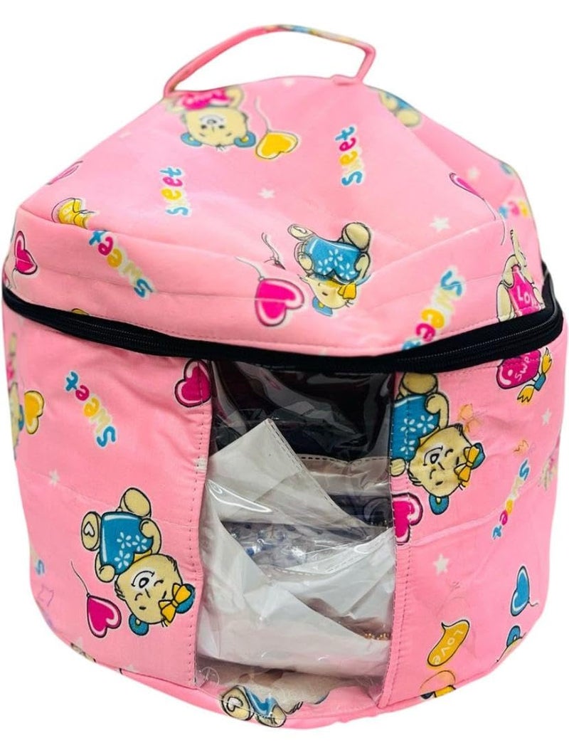 Partish Laddu Gopal Dresses Organizer Bag For Storage (Size 0 Dress) | Bal Gopal | Thakur Ji | Krishna Ji Poshak Organiser Kit (Random Color) - Image 1
