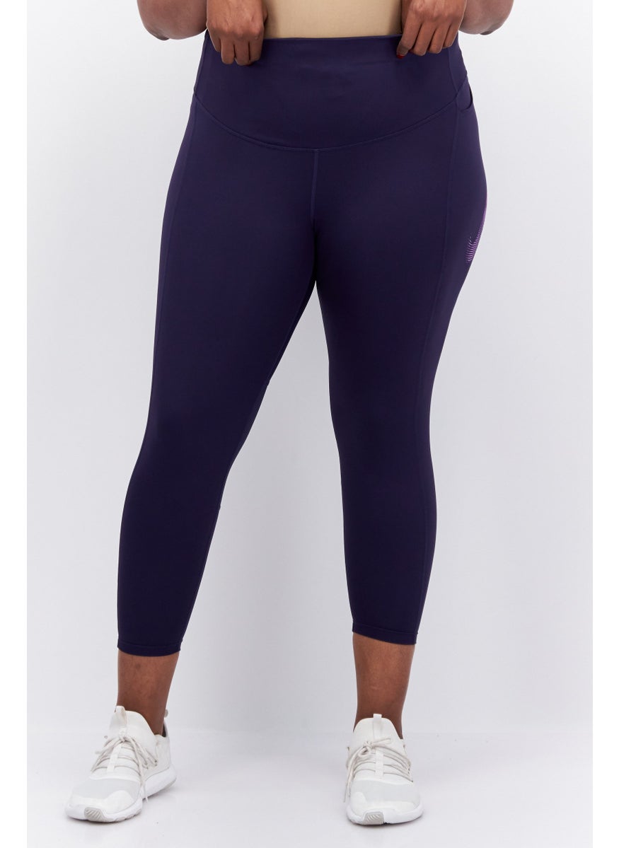 Nike Women Plus Size Training Tights, Navy  - Image 1