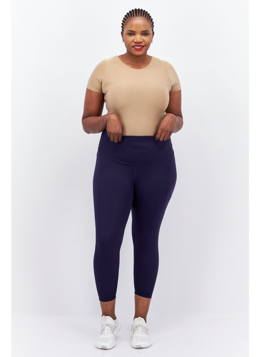 Nike Women Plus Size Training Tights, Navy  - Image 3
