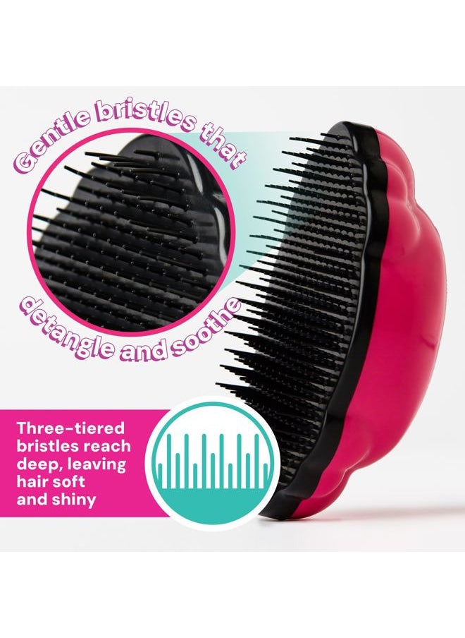 knot Genie - Detangling Hair Brush for Kids (Aquamarine Dream) | Original Full Size | Perfect for Curly Hair, Gently Separate Tangles, Leaves Hair Smooth & Shiny | The Pain Free Knot Detangler - Image 1
