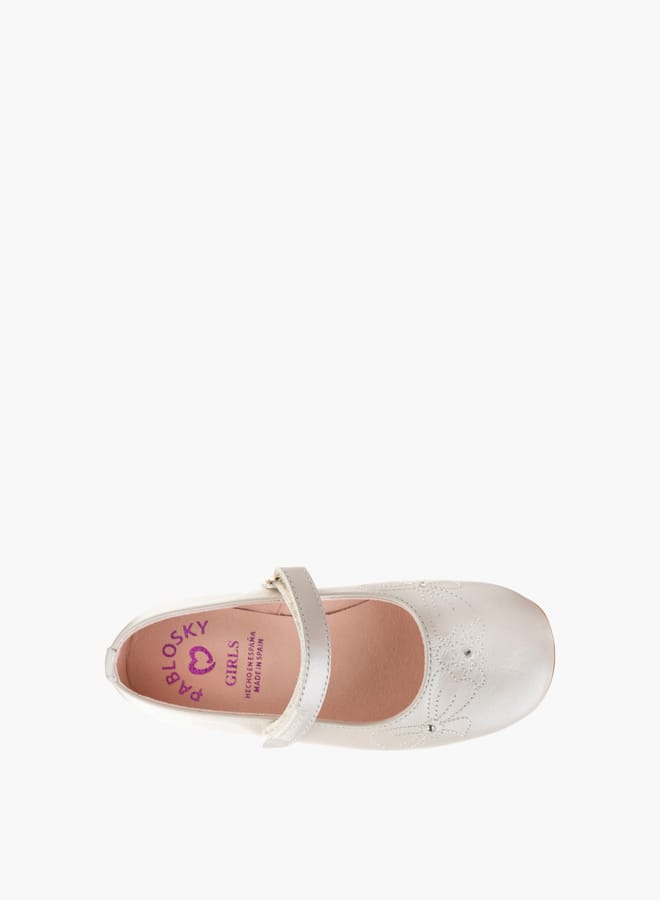 Pablosky Girls' School Ballerina Shoes With Hook And Loop Closure - Image 4
