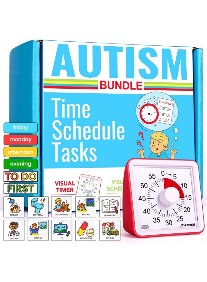 Autism & Prosperity Autism & Prosperity Time Schedule Tasks - Autism Learning Materials, Special Education Autism Sensory Products, Sensory Toys for Kids with Autism, Visual Schedule for Kids with Autism Age 3 4 5 7 8 12  - Image 1
