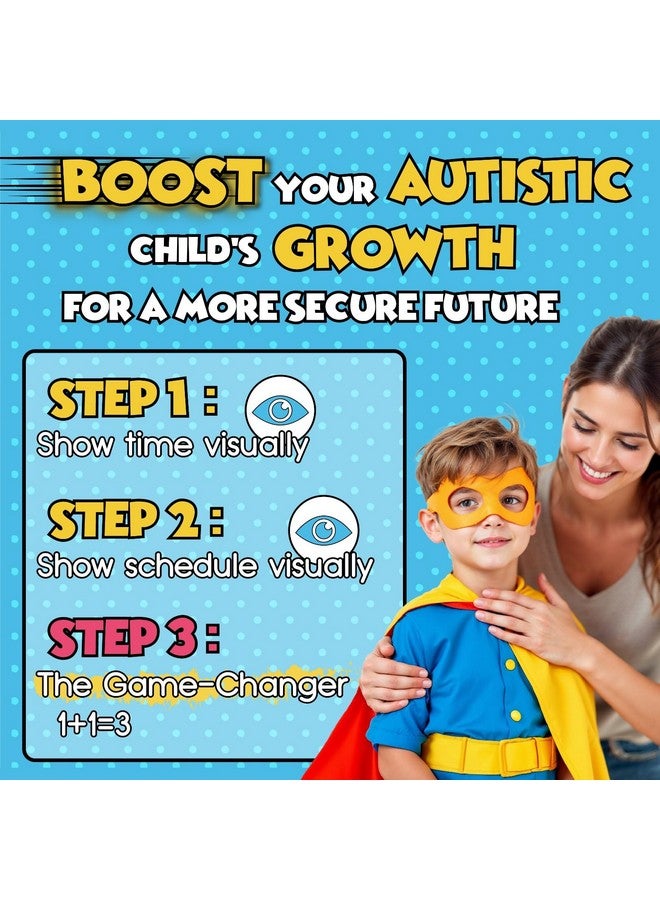 Autism & Prosperity Autism & Prosperity Time Schedule Tasks - Autism Learning Materials, Special Education Autism Sensory Products, Sensory Toys for Kids with Autism, Visual Schedule for Kids with Autism Age 3 4 5 7 8 12  - Image 2