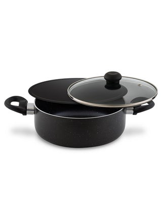 Dum Biriyani Pot 30CM Hammertone, Superior Aluminium Body, Non-Stick Granite Gray Coating, Tempered Glass Lid, Dishwasher Safe, PFOA Free, Eco-Friendly, Multipurpose Cooktop - pzsku/Z0DAC6FE4443D090552C7Z/45/_/1739789341/9925d5d3-f8c4-4e58-aeef-d4b10a677b70