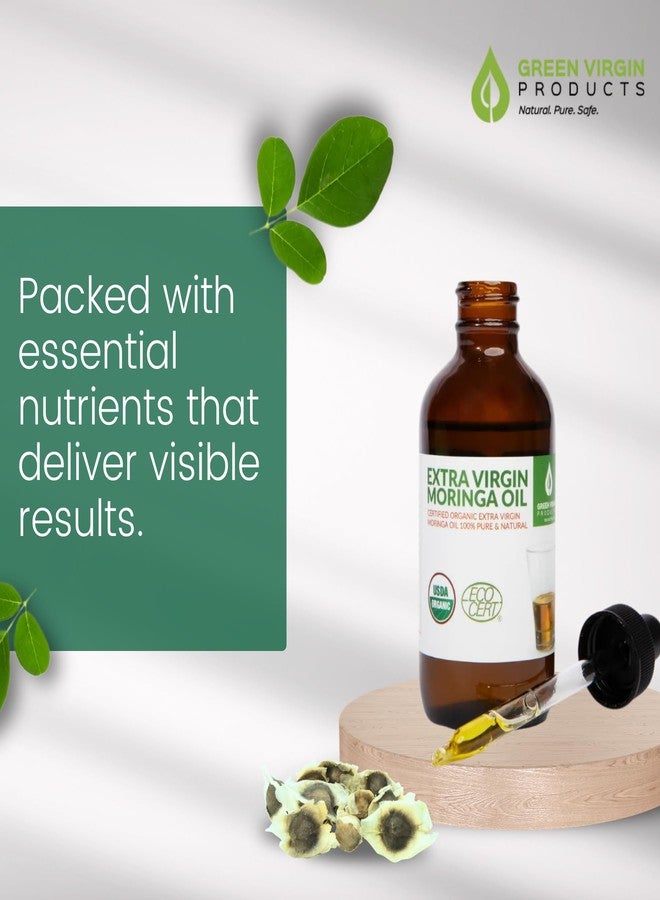 green virgin products Organic Moringa Oil, Cold Pressed, Extra Virgin, 100% Pure, Food Grade (1 Fl Oz) - Image 5