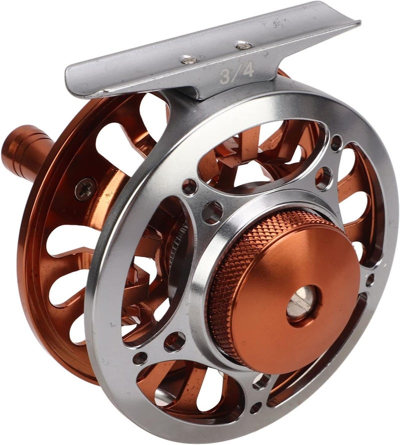 klarako Fly Fishing Reel, 3/4 Weight CNC Machined Aluminum Alloy Body Fly Reel, 1:1 Gear Ratio 3 Bearings Sealed Fishing Reel with Momentary Braking Function for Freshwater Saltwater - Image 1