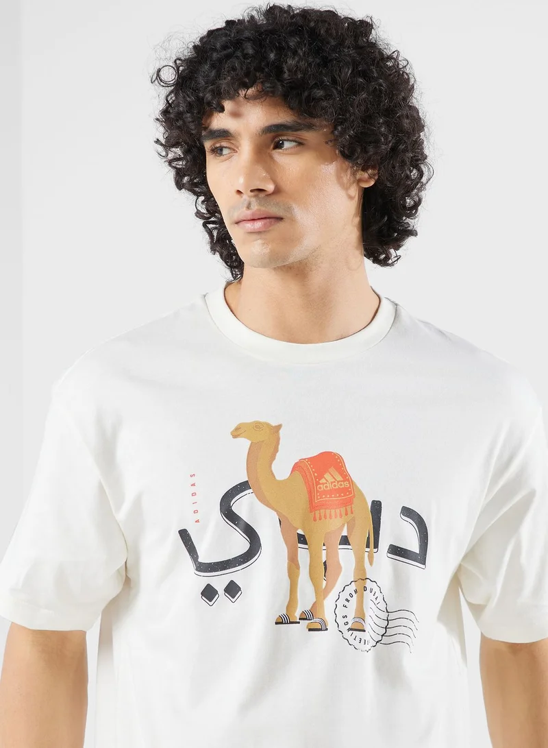 Adidas Dubai Camel T-Shirt