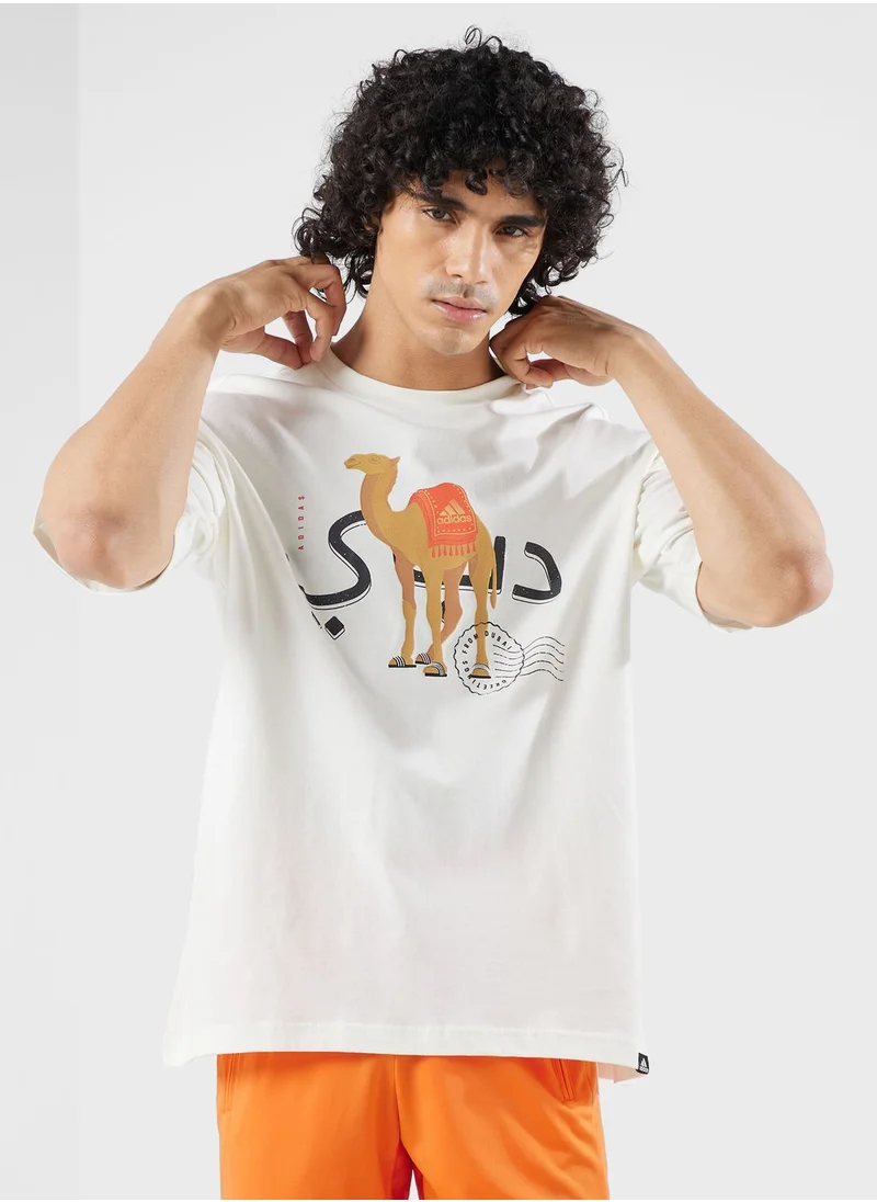 Adidas Dubai Camel T-Shirt