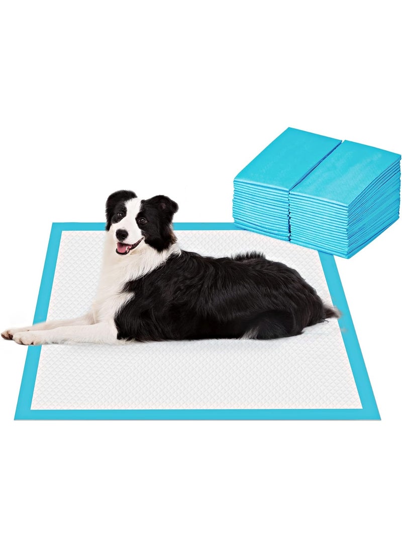 كادراما فوط تبول للكلاب والجراء، فوط تدريب حفاضات للاستخدام مرة واحدة، 5 طبقات مانعة للتسرب فائقة الامتصاص، سطح سريع الجفاف، بطانات حفاضات للحيوانات الأليفة، مثالية لتدريب الجراء والقطط والأرانب أو رعاية الكلاب المسنة، أزرق + أبيض (20 قطعة، المقاس: 60 × 90) - Image 1