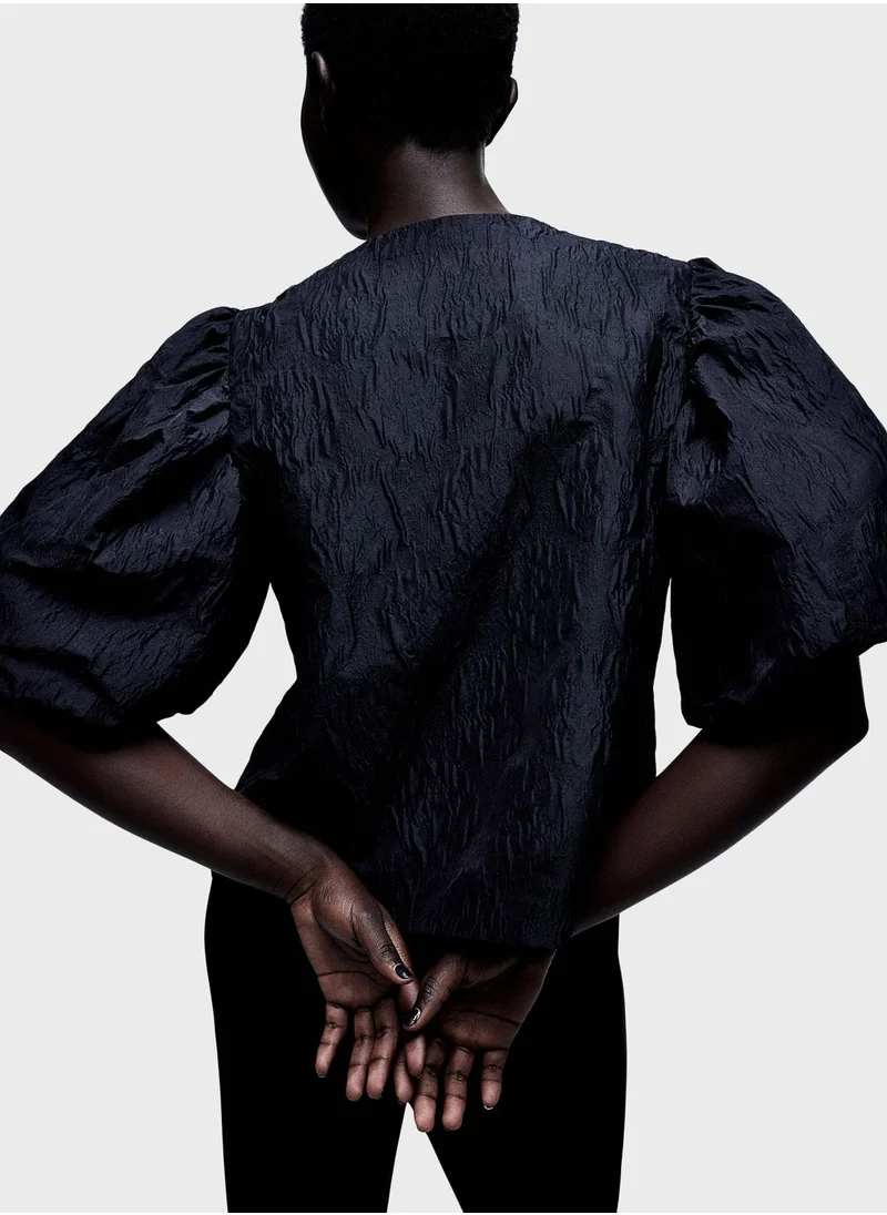 H&M Balloon Sleeve Top