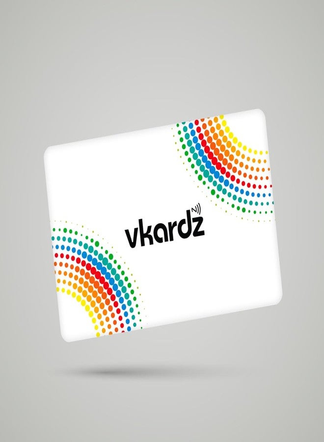 vKardz - Tiger NFC Card & Smart Contactless Digital Business Card (White) - Image 3