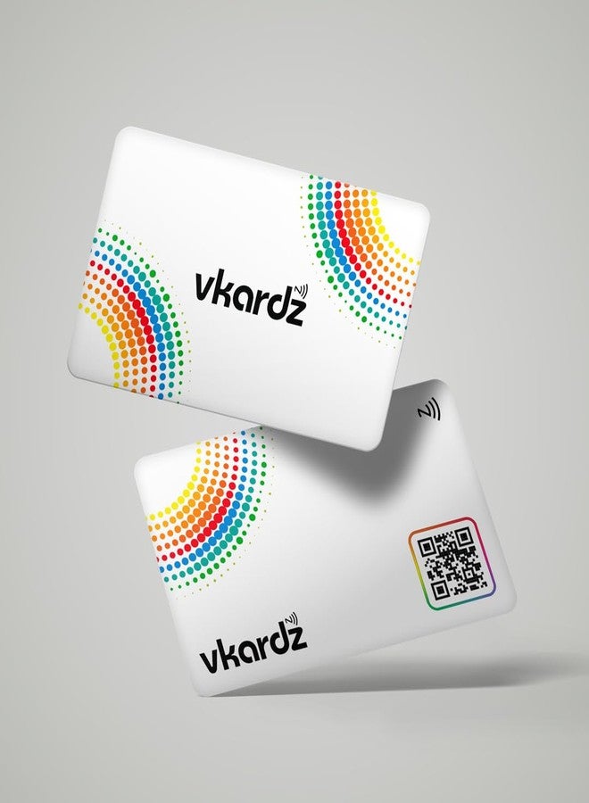 vKardz - Tiger NFC Card & Smart Contactless Digital Business Card (White) - Image 1
