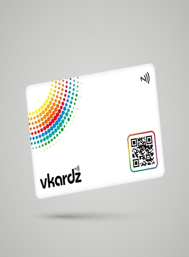 vKardz - Tiger NFC Card & Smart Contactless Digital Business Card (White) - Image 2