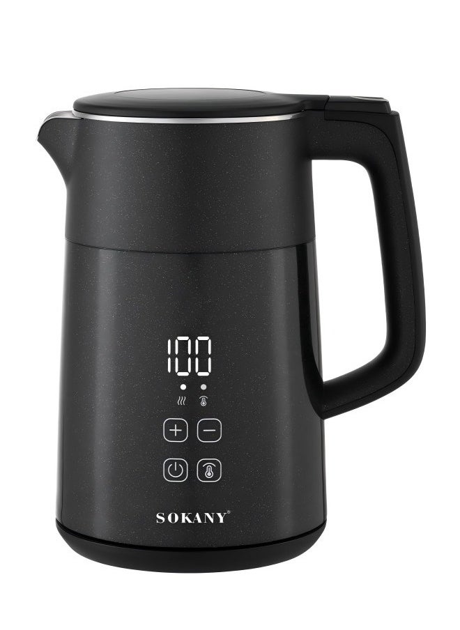 sokany SOKANY Household Temperature Controlled Electric Kettle, 2200W, 1.7L, Plug: British Standard  - Image 1