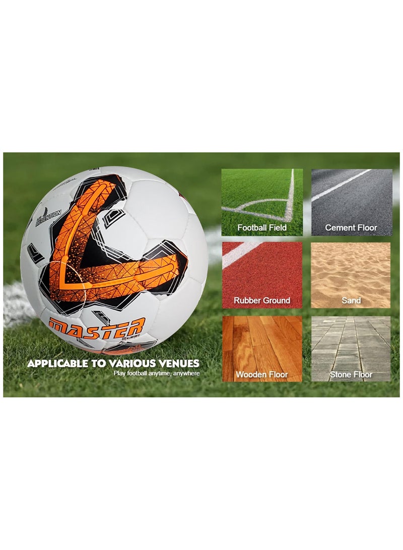 سبال كرة القدم كرة القدم لمباريات كأس العالم، أفضل كرة مقاومة للماء للاستخدام في الأماكن المغلقة/الخارجية للتدريب الاحترافي ومطابقة الرجال والنساء للشباب والكبار - Image 4