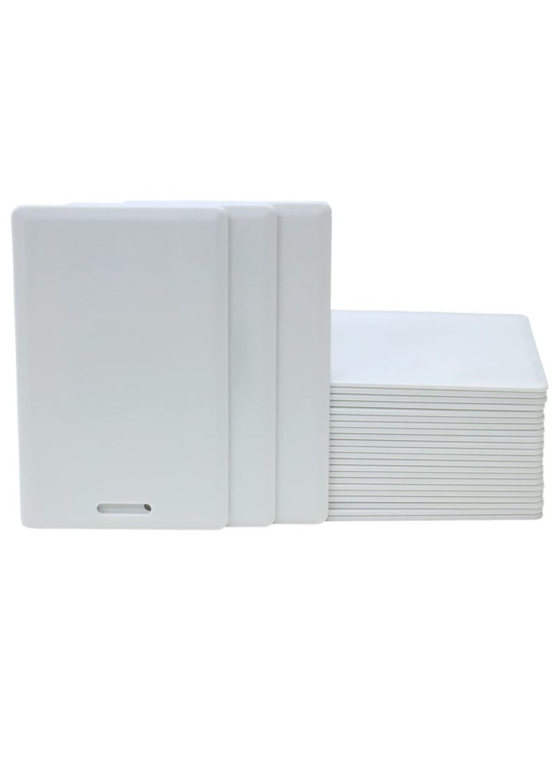 بطاقات RFID 125 كيلو هرتز قابلة للكتابة عن قرب بمفتاح بلاستيكي سميك فارغ T5577 / T5200 بطاقة هوية قابلة لإعادة الكتابة (100 بطاقة)