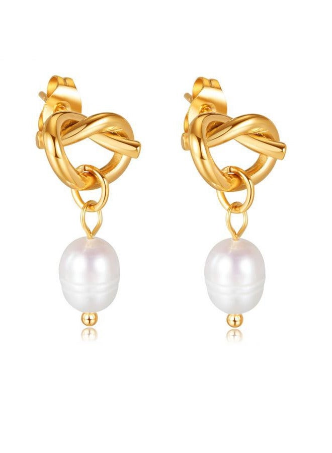 لؤلؤة المياه العذبة أقراط - Image 1