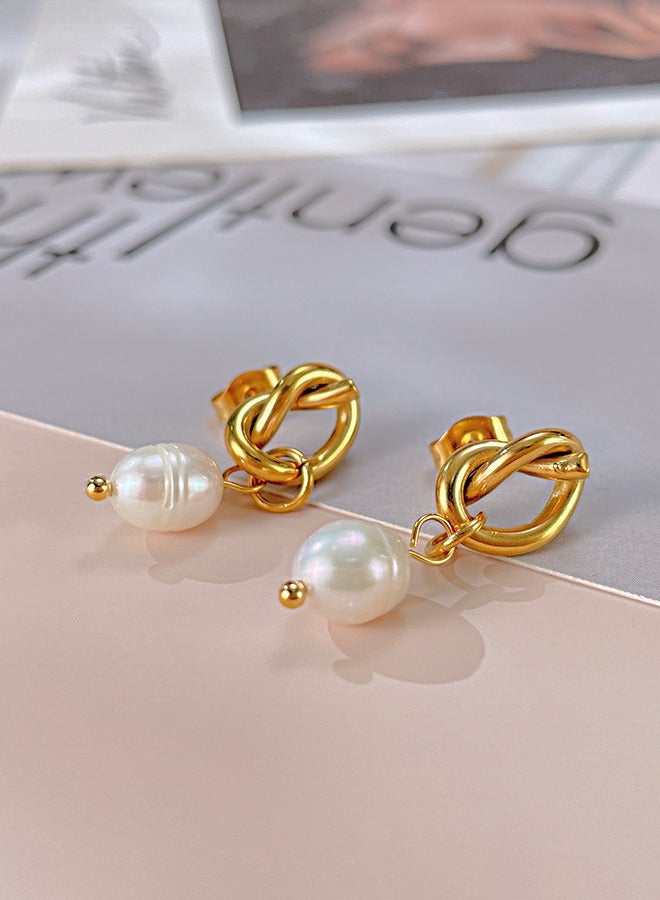 لؤلؤة المياه العذبة أقراط - Image 5