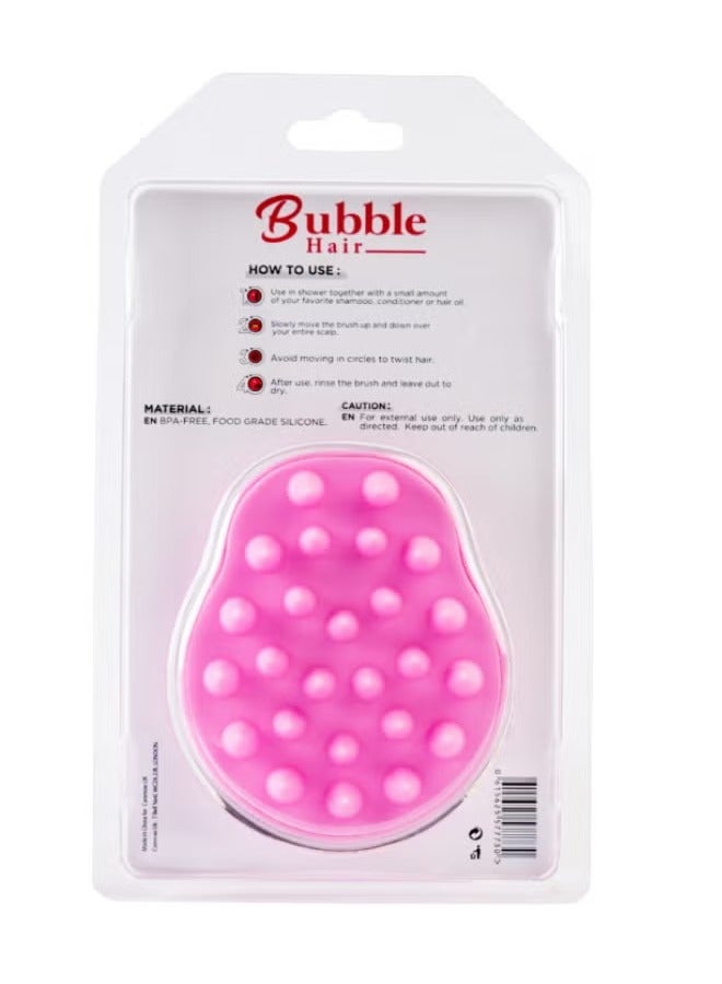 Bubble Scalp Shampoo Brush – Pink | Deep Clean & Scalp Massage - Image 2