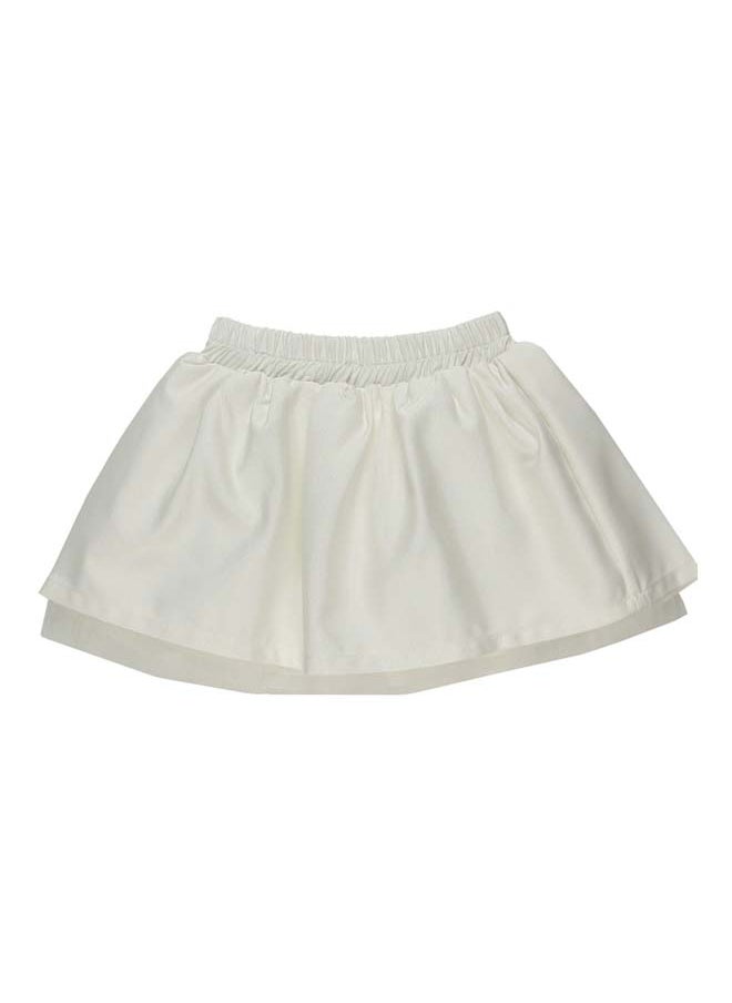 Panco LITTLE FLORALS Tulle Detailed Skirt with Elastic Waist  - Image 1