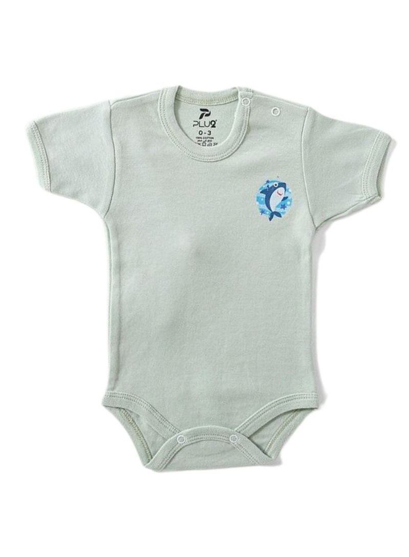 Pluto Pack of 3 Cotton Short Sleeve Bodysuit for Baby - Image 5
