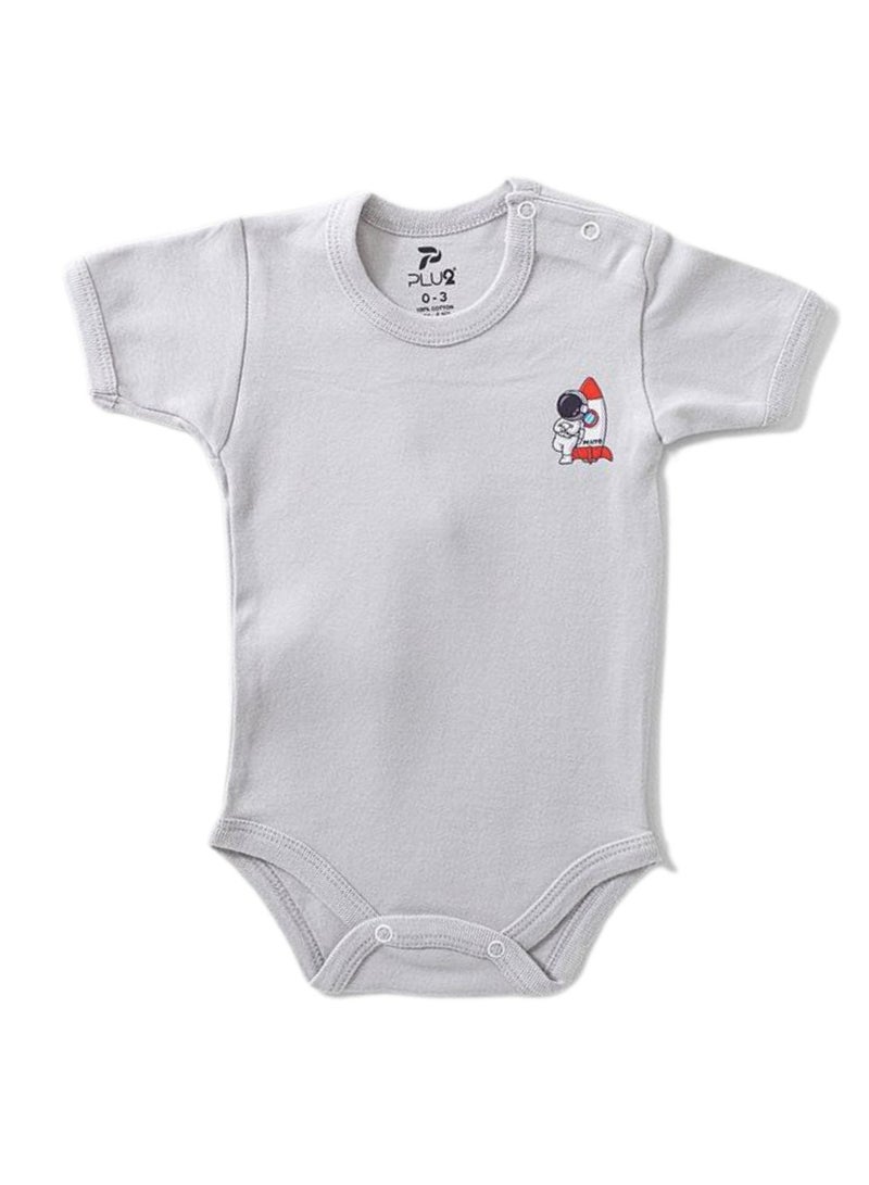 Pluto Pack of 3 Cotton Short Sleeve Bodysuit for Baby - Image 3