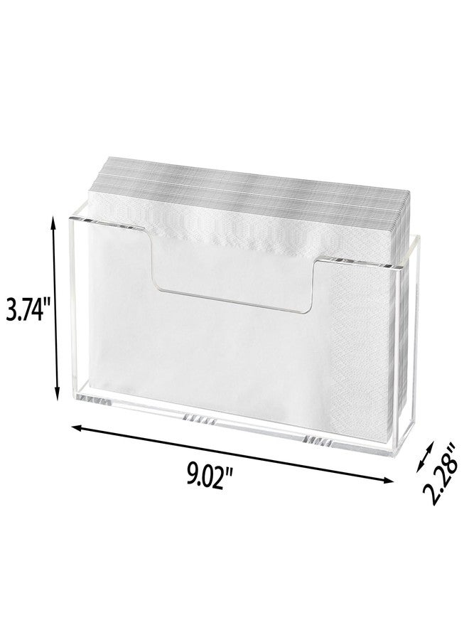 Weiai Acrylic Napkin Holder, Guest Towel Holder Vertical for Bathroom, Dining Table Napkin Tray for Home, Restaurant, Kitchen 2Pack - Image 5