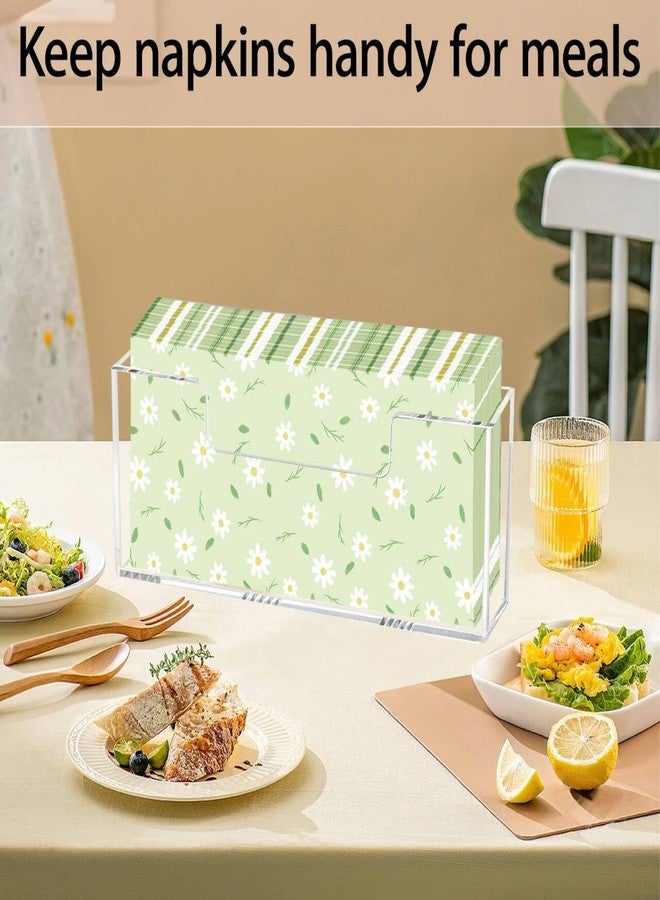 Weiai Acrylic Napkin Holder, Guest Towel Holder Vertical for Bathroom, Dining Table Napkin Tray for Home, Restaurant, Kitchen 2Pack - Image 3
