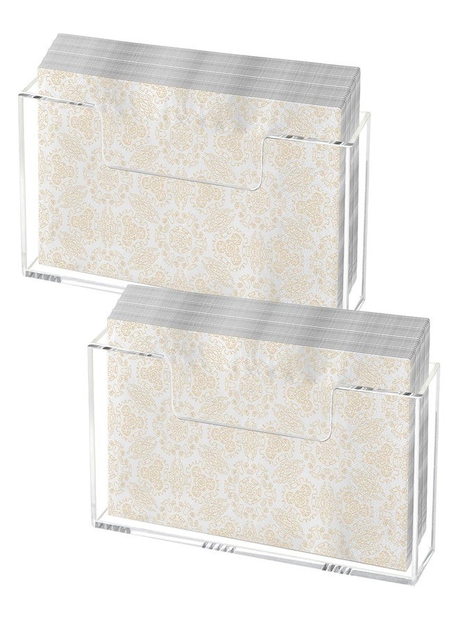 Weiai Acrylic Napkin Holder, Guest Towel Holder Vertical for Bathroom, Dining Table Napkin Tray for Home, Restaurant, Kitchen 2Pack - Image 1
