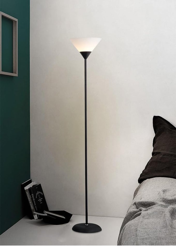 LED FLOOR LAMP 7W UPLIGHTER FLOOR LIGHT TALL STANDING MODERN POLE LIGHT WITH REMOTE DIMOMMABLE EYE PROTECTION READING FLOOR LIGHT BEDROOM LIGHTINGSTANDING LAMP MODERN UPLIGHTER FLOOR LAMP