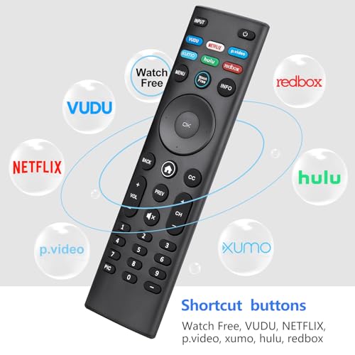 Angrox for VIZIO-Smart-TV-Remote-Replacement,Universal control XRT140 for VIZIO All LED LCD HD 4K UHD HDR Smart TVs - Image 3