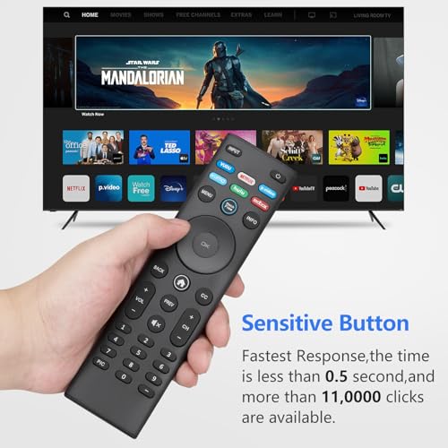 Angrox for VIZIO-Smart-TV-Remote-Replacement,Universal control XRT140 for VIZIO All LED LCD HD 4K UHD HDR Smart TVs - Image 4