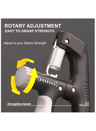 Grip Strength Trainer,Hand Grip Exerciser Strengthener with Digital Counter,Forearm Strengthener, Hand Strengthening Devices for Muscle Building and Injury Recovery - view 3
