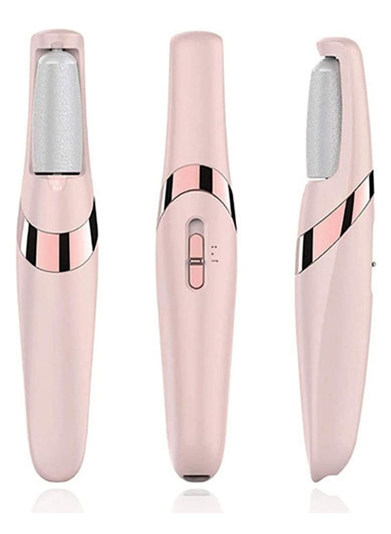 Arabest جهاز كهربائي لإزالة الجلد الميت من القدمين مقاوم للماء بدرجة IPX6، جهاز إزالة الجلد الميت من القدمين قابل لإعادة الشحن مع سرعتين ورأسين أسطوانيين لإزالة الجلد الميت من الكعبين المتشققين - Image 1