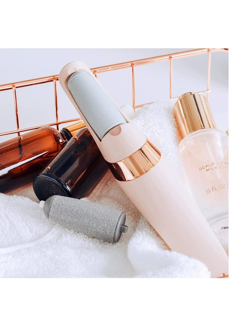 Arabest جهاز كهربائي لإزالة الجلد الميت من القدمين مقاوم للماء بدرجة IPX6، جهاز إزالة الجلد الميت من القدمين قابل لإعادة الشحن مع سرعتين ورأسين أسطوانيين لإزالة الجلد الميت من الكعبين المتشققين - Image 5