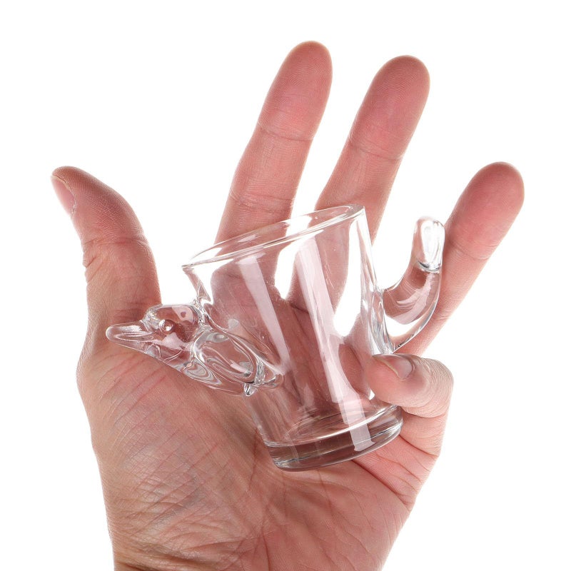 Dolphin Shaped 50ml Heavy Base Shot Glass For Whiskey Vodka Espresso Bar Home - Image 4