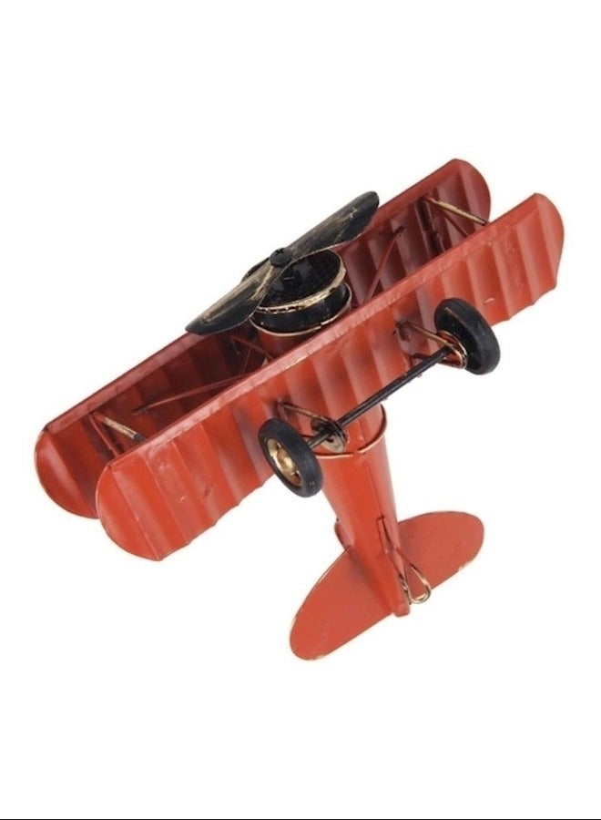Metal Biplane Plane Aircraft Models Photo Props  - Image 2