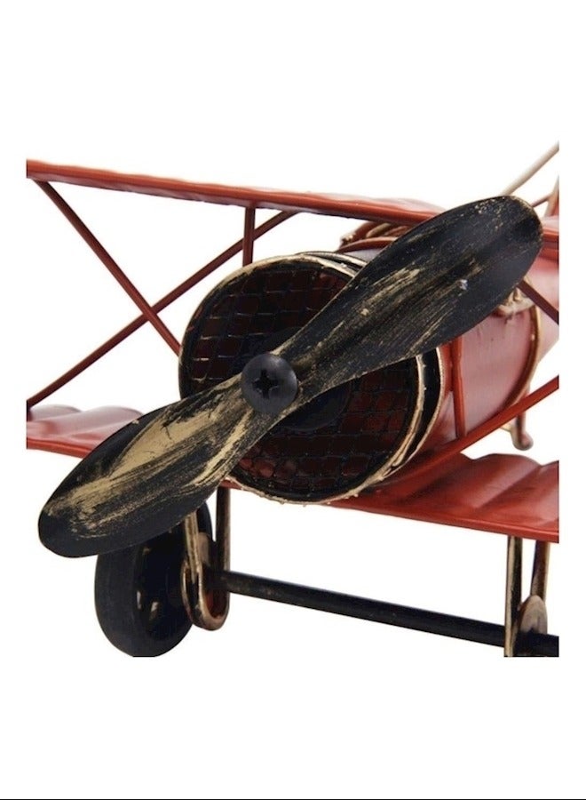 Metal Biplane Plane Aircraft Models Photo Props  - Image 3