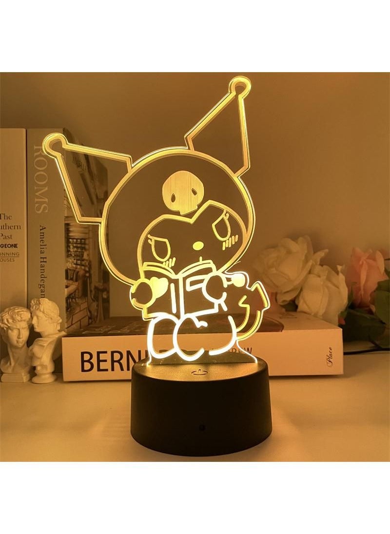 Generic - USB small night light Kuromi anime seven color night light - Image 1