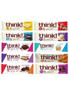think! Thinkthin High Protein Super Variety Pack 2.1 Ounce (Pack Of 10)  - Image 2