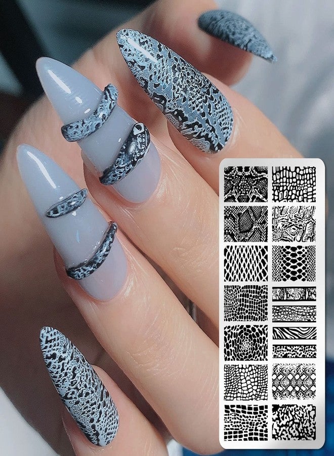 SILPECWEE 6 Pieces Nail Stamping Plate Valentine's Day Nail Stamps Heart Nail Art Stamping Kit Holiday Nail Template Plates Nail Art Supplies - Image 3