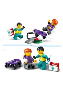 LEGO LEGO Emergency Ambulance Toy With 2 Minifigures Building Set - 60451  - Image 3