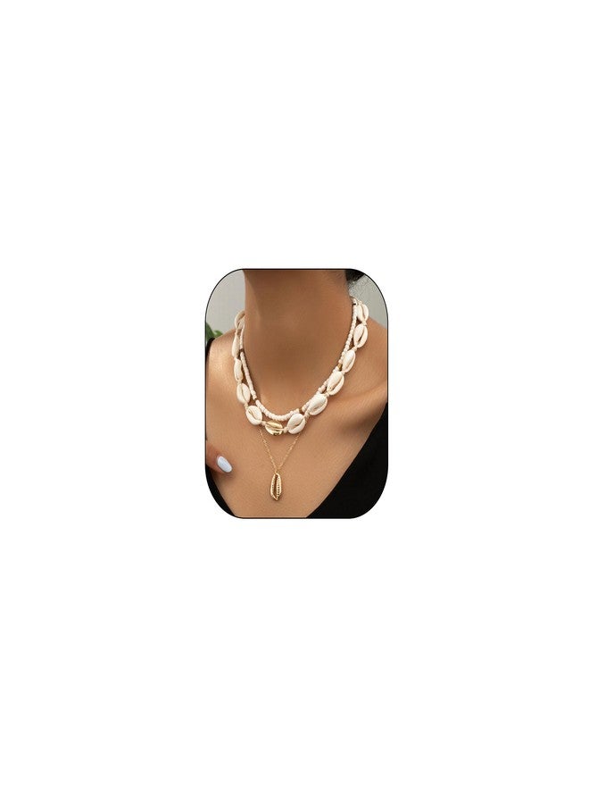 Your Always Charm Conch Shell Necklace Gold Snail Shell NecklaceHalloween Party Cosplay Costume Ocean Jewelry Beach Vacation Essentials Seashell Necklace Summer Outfits Trendy Beach Charms for Women 2025 - Image 1