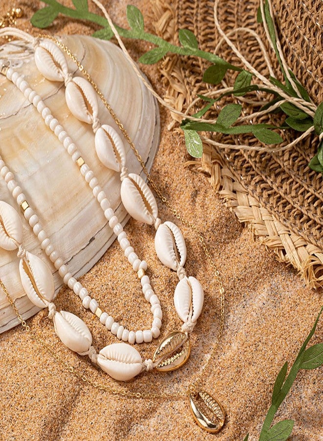 Your Always Charm Conch Shell Necklace Gold Snail Shell NecklaceHalloween Party Cosplay Costume Ocean Jewelry Beach Vacation Essentials Seashell Necklace Summer Outfits Trendy Beach Charms for Women 2025 - Image 5