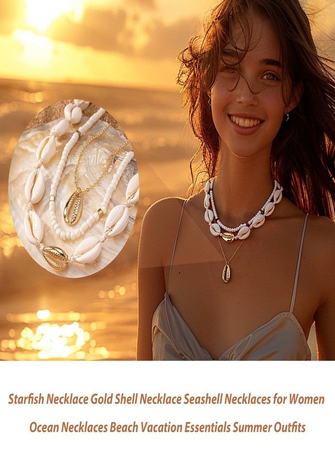 Your Always Charm Conch Shell Necklace Gold Snail Shell NecklaceHalloween Party Cosplay Costume Ocean Jewelry Beach Vacation Essentials Seashell Necklace Summer Outfits Trendy Beach Charms for Women 2025 - Image 4