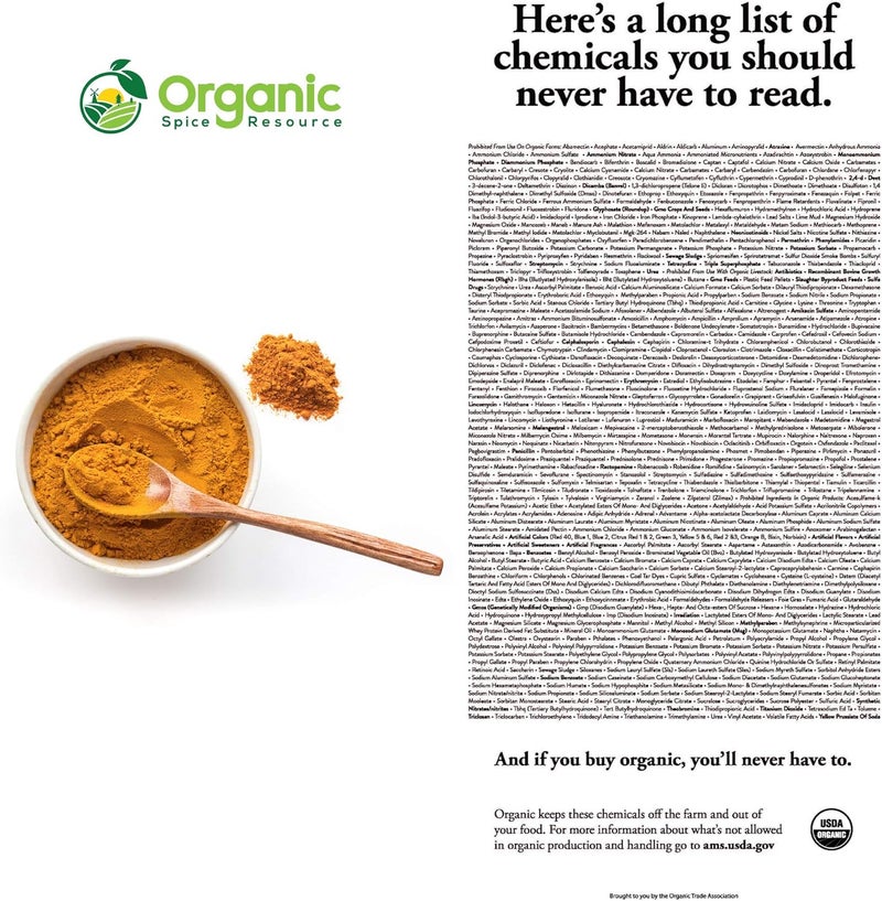 organic_spice_resource Organic Turmeric Powder - 8oz (226g) - Image 5